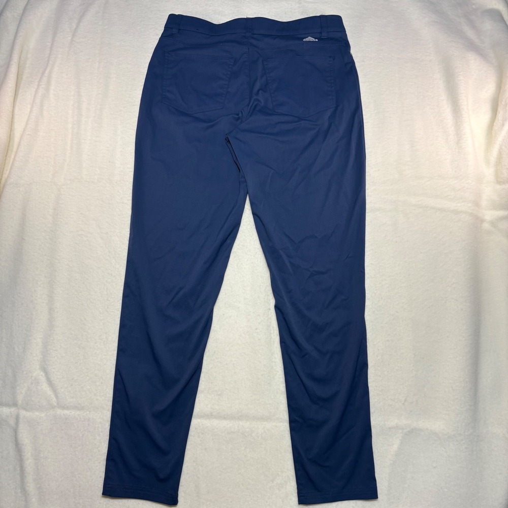 Adidas Mens Golf Pants Blue 32x32 Stretch Performance 5-Pocket Straight Leg - Picture 6 of 7
